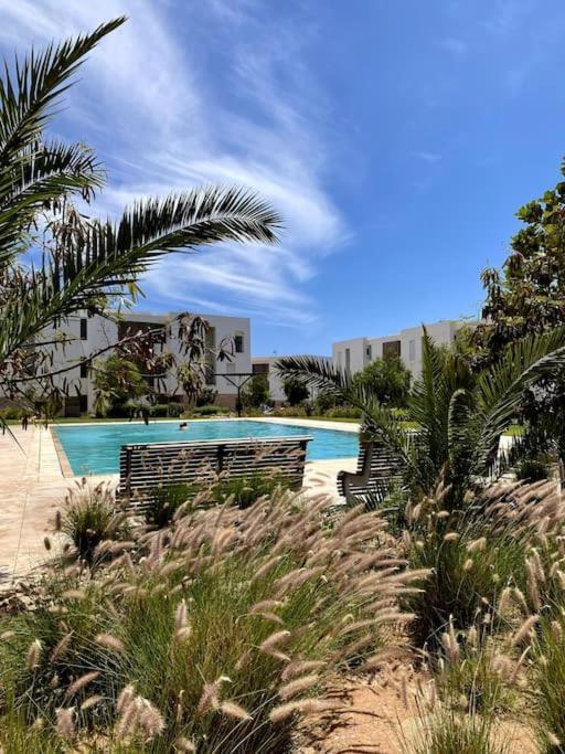 Luxurious Golf & Sea View Beach Apartment With Pool Access - Tamourrit, Taghazout Bay Extérieur photo