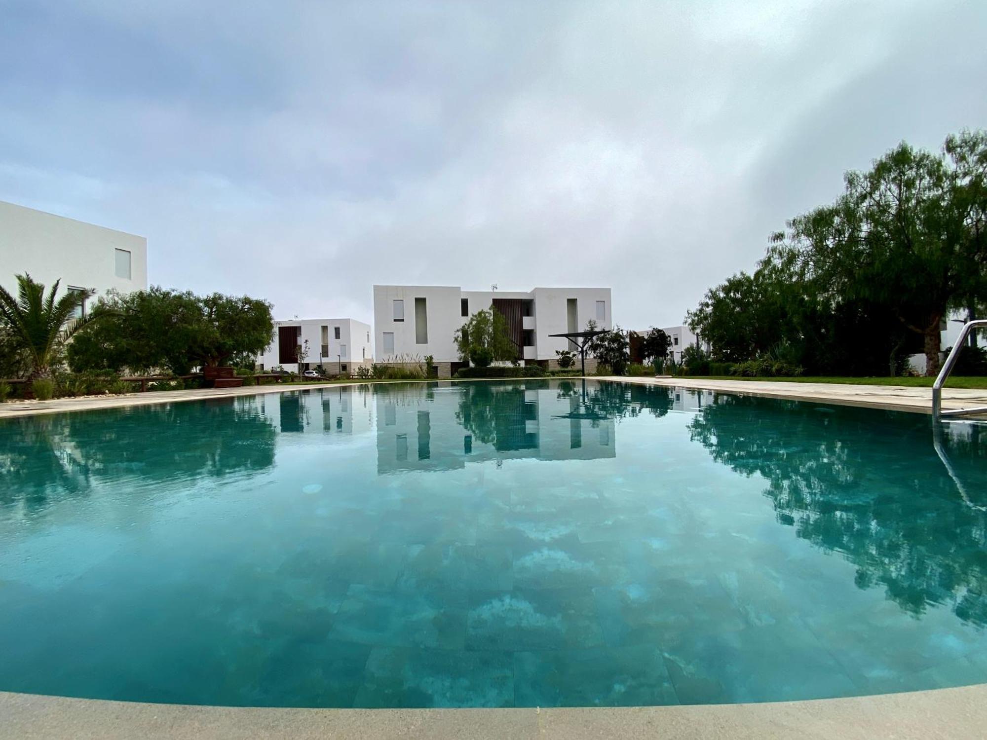 Luxurious Golf & Sea View Beach Apartment With Pool Access - Tamourrit, Taghazout Bay Extérieur photo