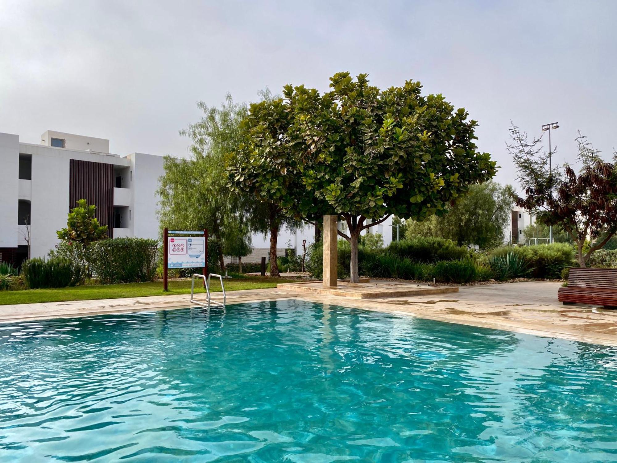 Luxurious Golf & Sea View Beach Apartment With Pool Access - Tamourrit, Taghazout Bay Extérieur photo